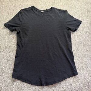 Lululemon Love Crew Short Sleeve T-Shirt Tee Top Women's Size 4 Black LW3EPFS